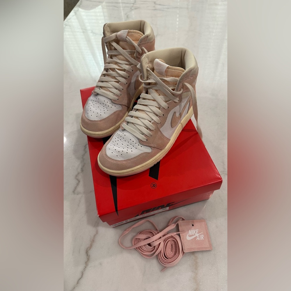 Womens Air Jordan 1 Retro High OG 'Washed Pink' 7.5